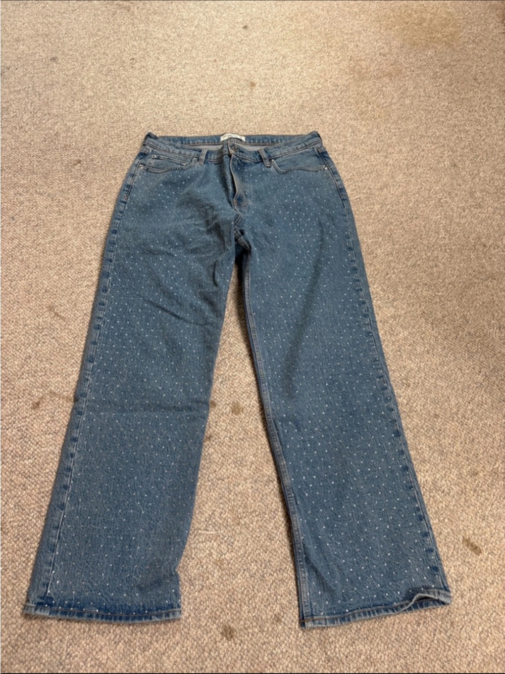 Abercrombie Rhinestone Jeans Size:12